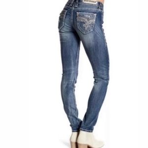 LN Rock Revival Skinny Ankle Jeans,28,$60